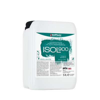 ISOL900 - Primer consolidante all'acqua incolore per supporti murari