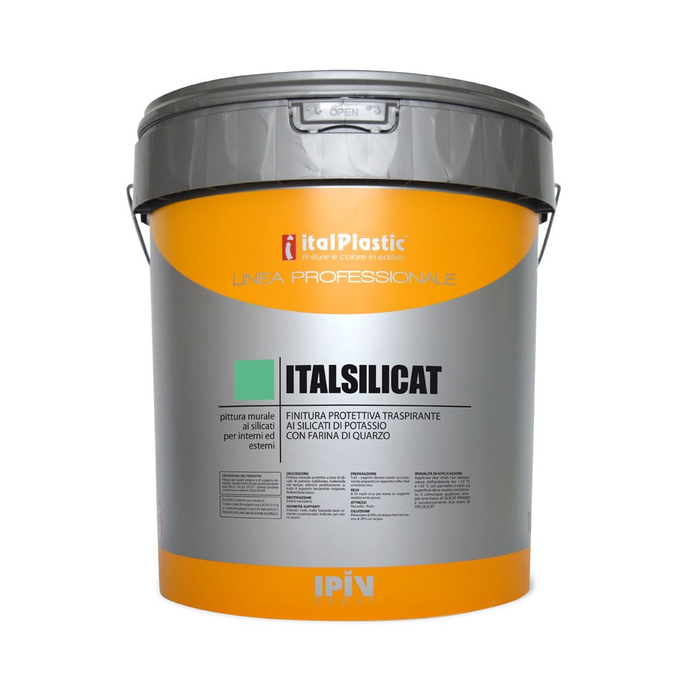 ITALSILICAT - Pittura ai silicati di potassio con farina di quarzo per interni ed esterni