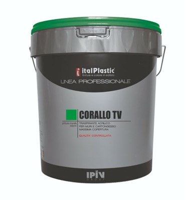 CORALLO TV-Fondo e finitura Idropittura acrilica traspirante opaca